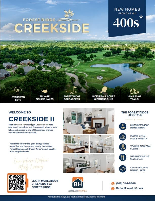 Creekside II community by Butler Homes
